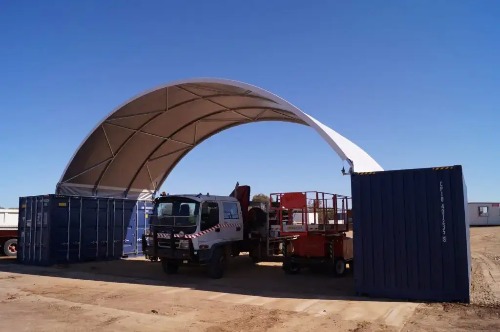 12mx12m Ezy Igloo with machinery
